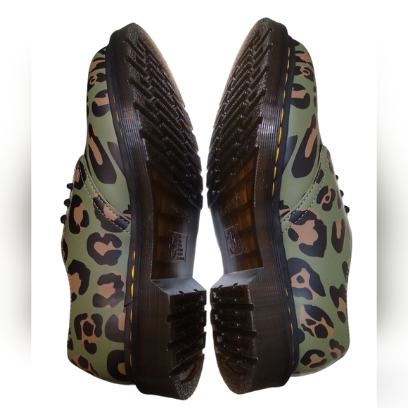 Dr. Martens 1461 Leopard Print Oxford Unisex Lace Up Mens 7 Womens 8 Shoe NEW - Picture 4 of 7